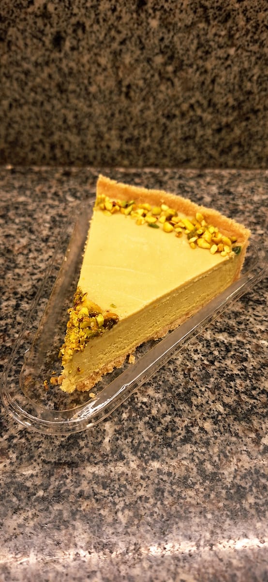 Torta Cheesecake Pistache Fatia